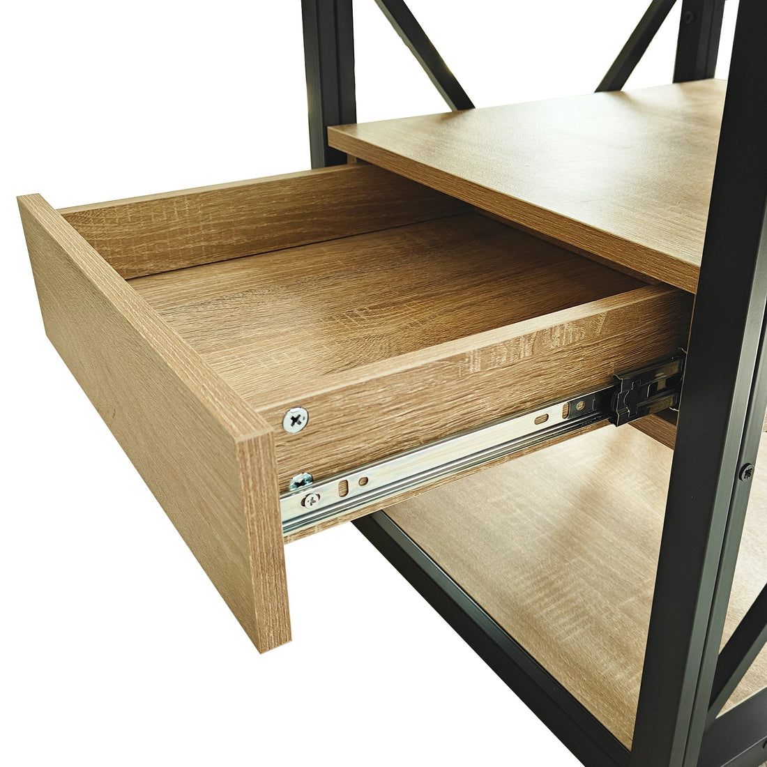 Set of 2 Modern End Tables with Drawer