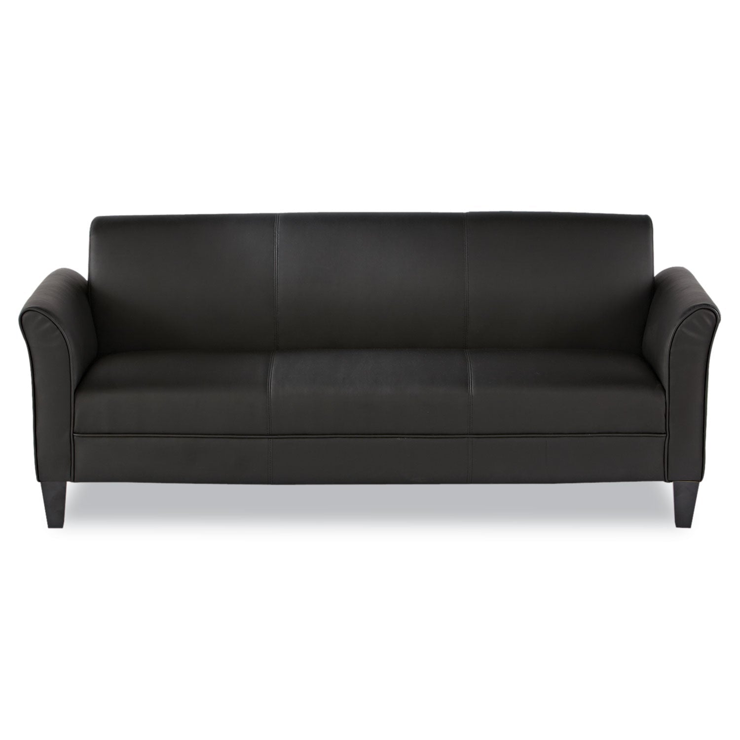Reception Lounge 3 Cushion Sofa Black Modern Office Seating