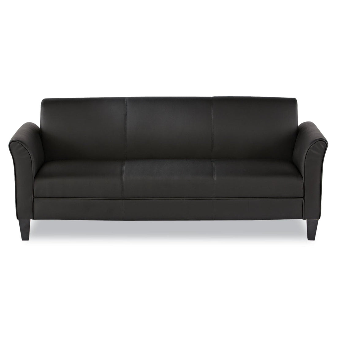 Reception Lounge 3 Cushion Sofa Black Modern Office Seating