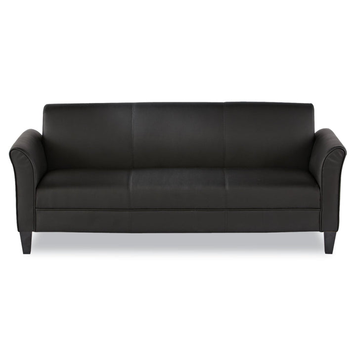 Reception Lounge 3 Cushion Sofa Black Modern Office Seating