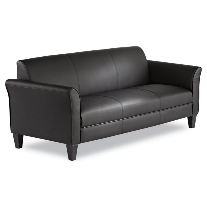 Reception Lounge 3 Cushion Sofa Black Modern Office Seating