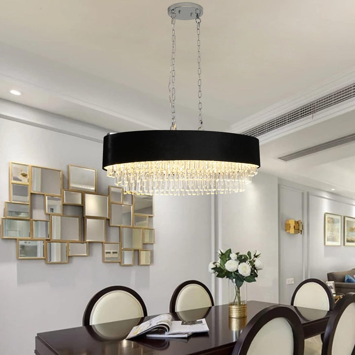 Modern Crystal Chandelier Luxury Living Room Elegant Ceiling Fixture