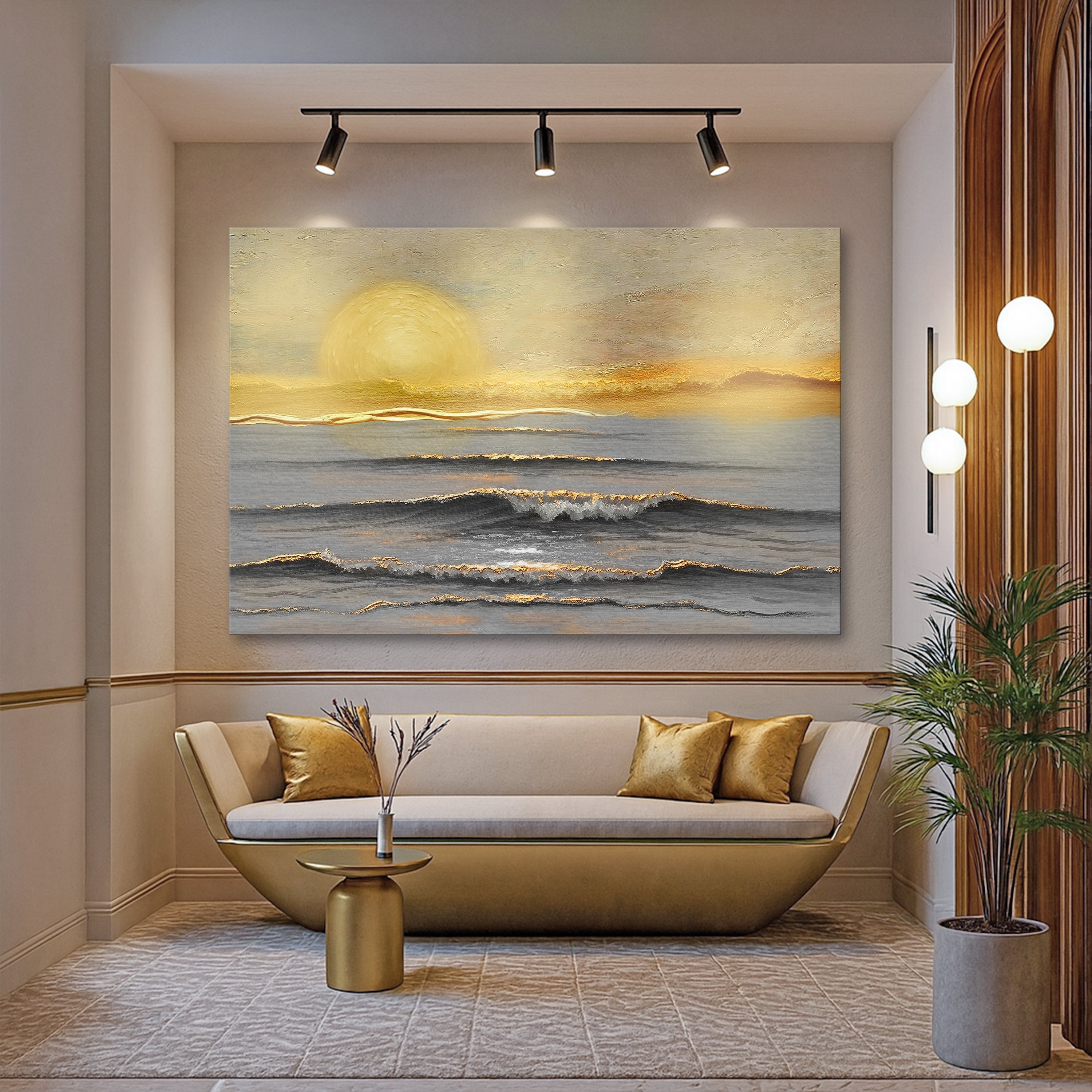 Golden Horizon Calm Wall Art – Blissful Home Goods