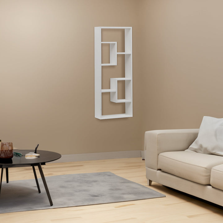 Freestanding Wood Bookshelf 5 Cube Open Bookcase Home Storage