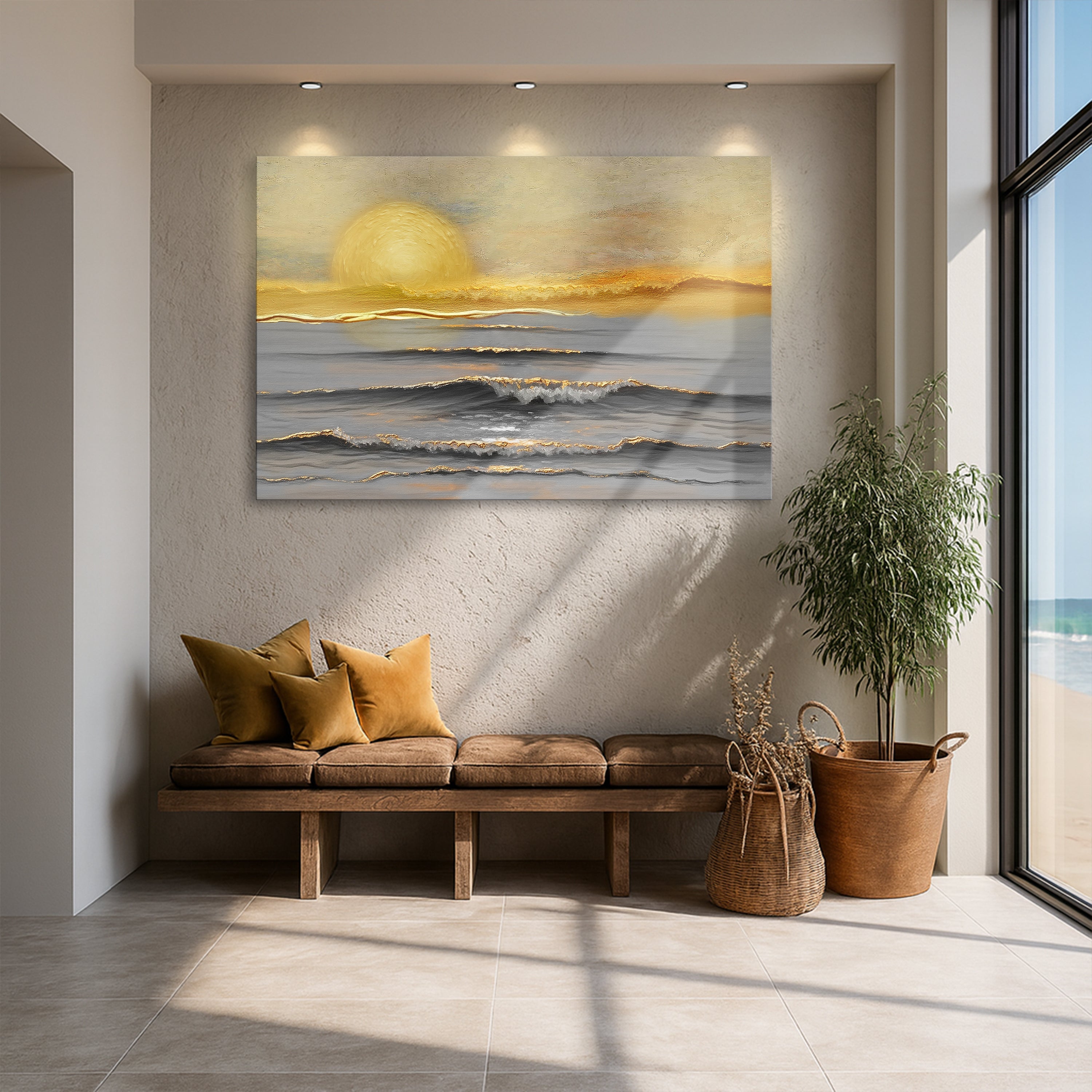 Golden Horizon Calm Wall Art – Blissful Home Goods