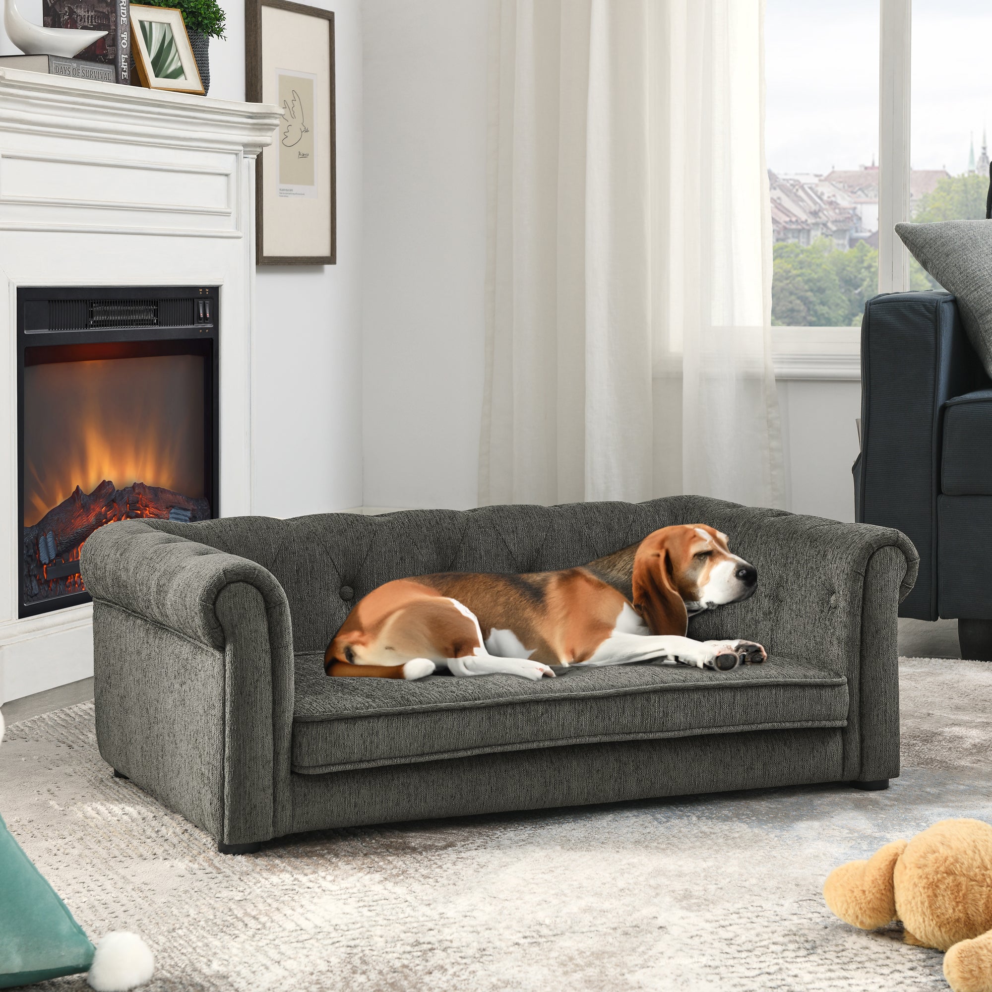 Modern Style Elegant Rectangle Pet Bed for Small and Medium Dogs