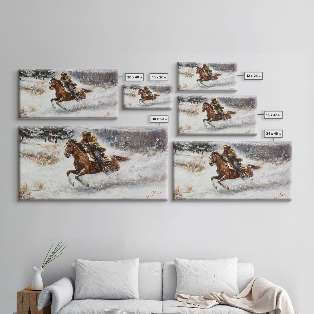 Autumn Harvest Woman Field Pumpkins Framed Canvas Farmhouse Wall