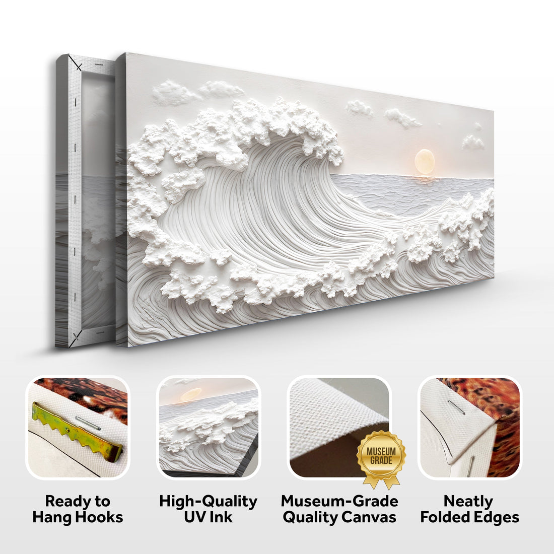 Ocean Waves Abstract Wall Art