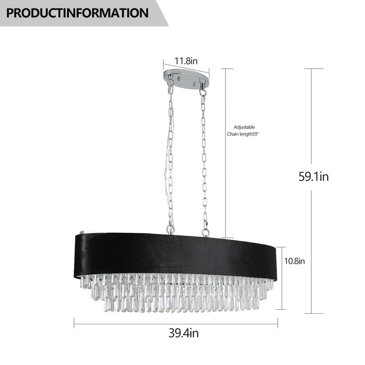 Modern Crystal Chandelier Luxury Living Room Elegant Ceiling Fixture