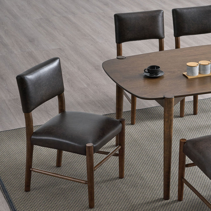 ACTU 58” Dining Table Set for Modern Homes (Seats 4–6, Solid Wood)