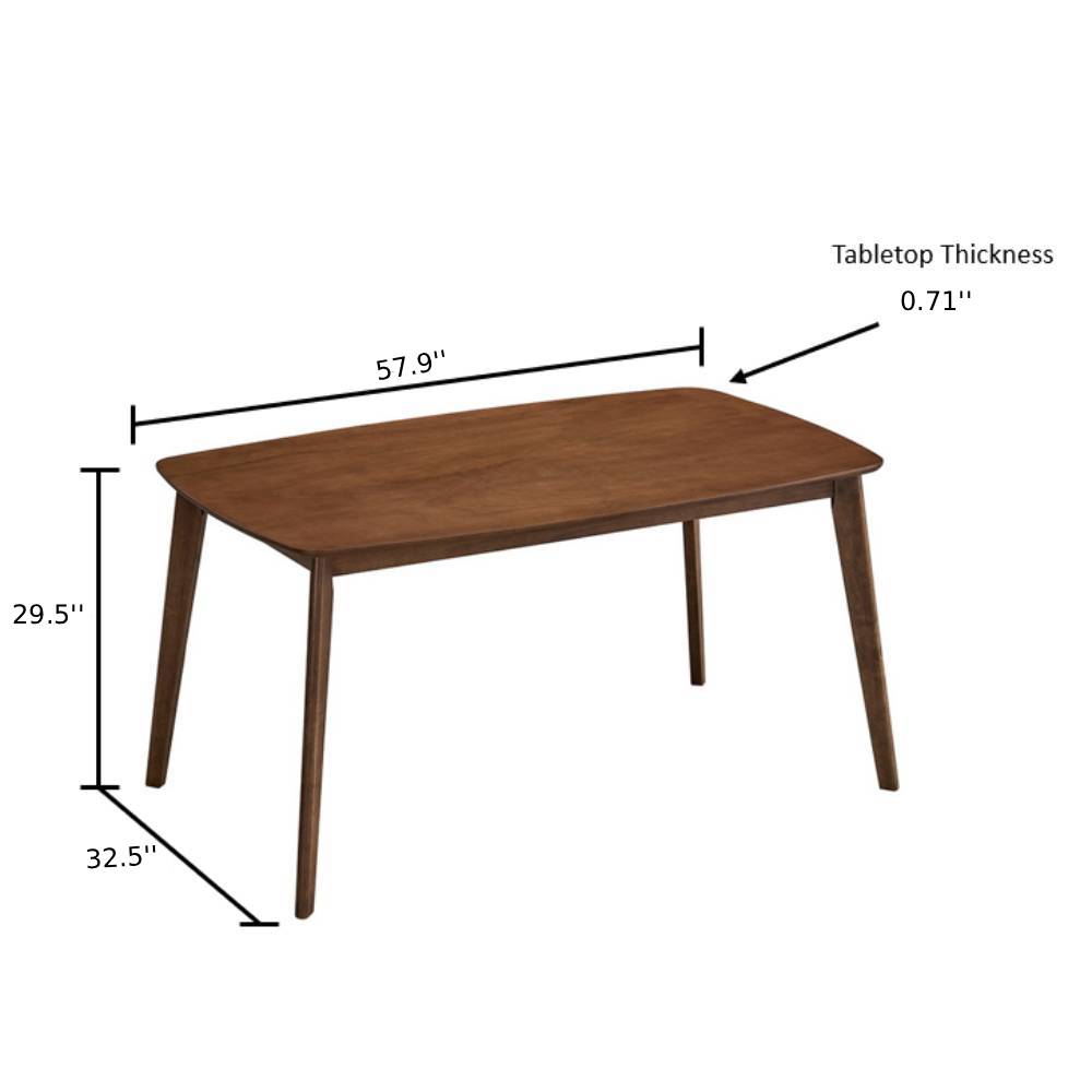 ACTU Dining Table Set with Upholstered Chairs for Modern Homes (Seats 4–6, Solid Wood)
