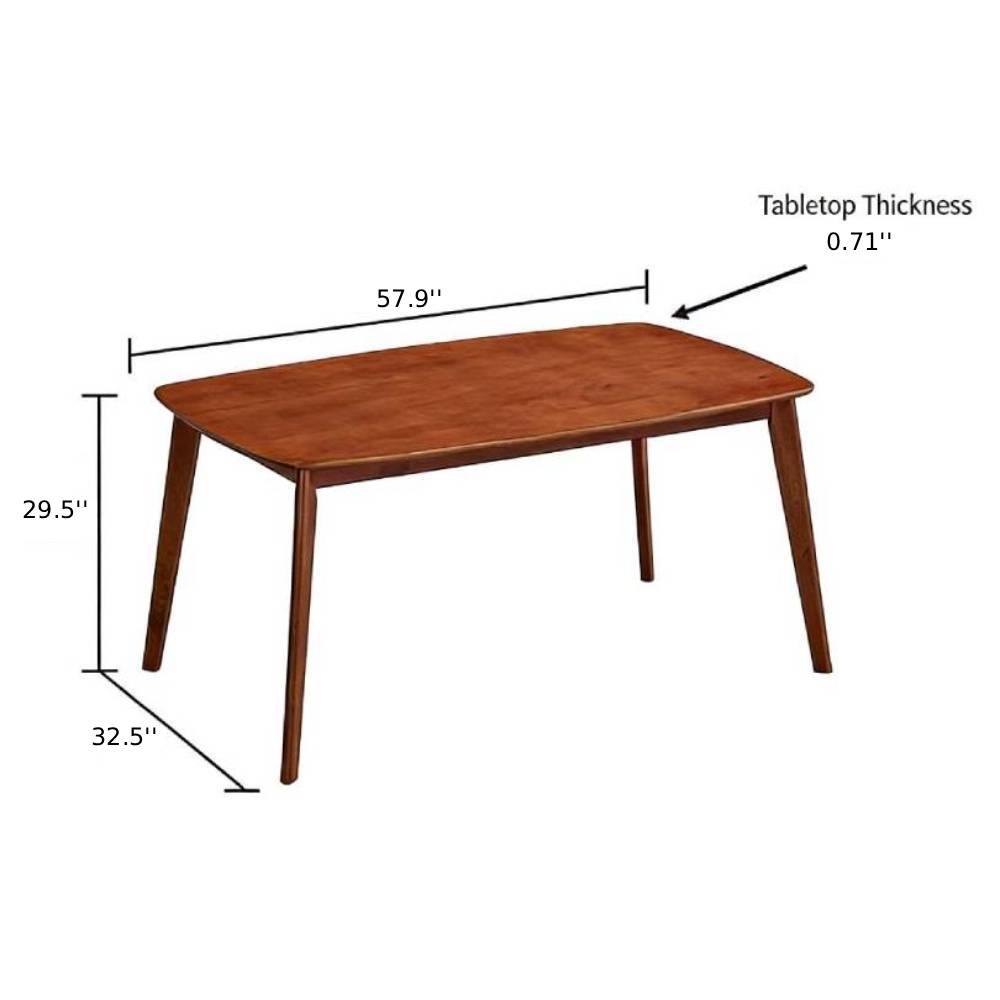 ACTU Dining Table Set with Upholstered Chairs for Modern Homes (Seats 4–6, Solid Wood)