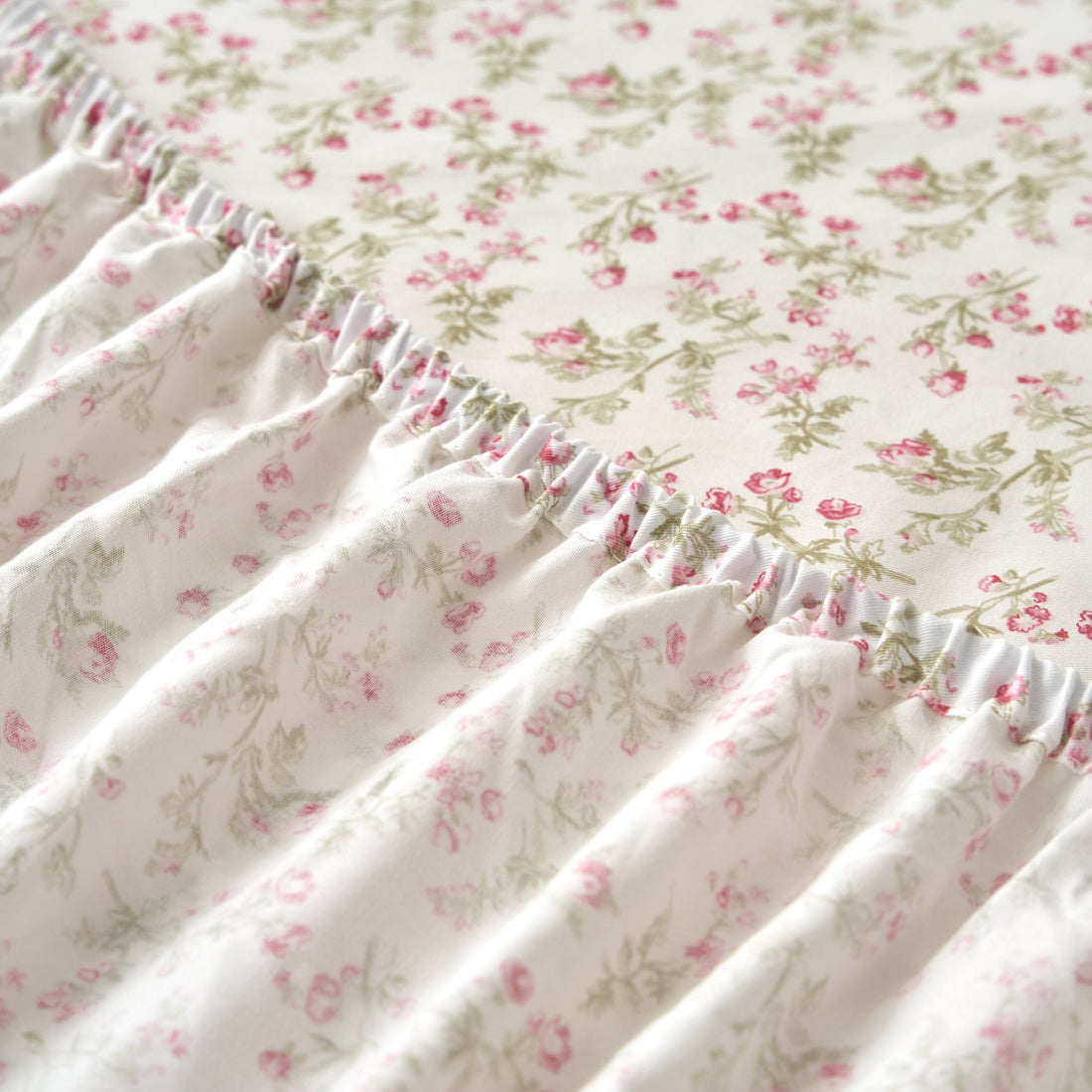 Romantic Coquette Cotton Floral Sheet Set Deep Pocket Bedding