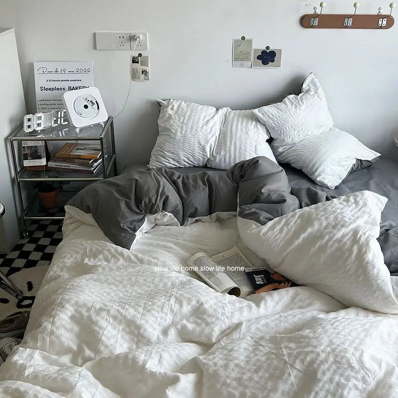 Olive Green Cotton Bedding Set