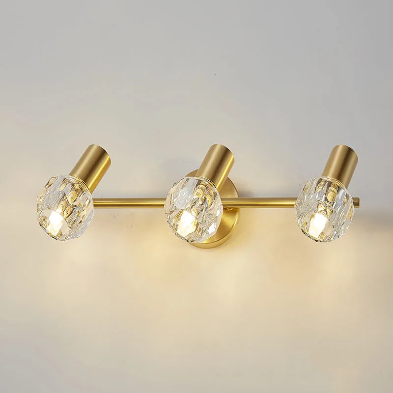 DecorBites™ Gold Crystal Wall Lamp for Home Decoration and Lighting