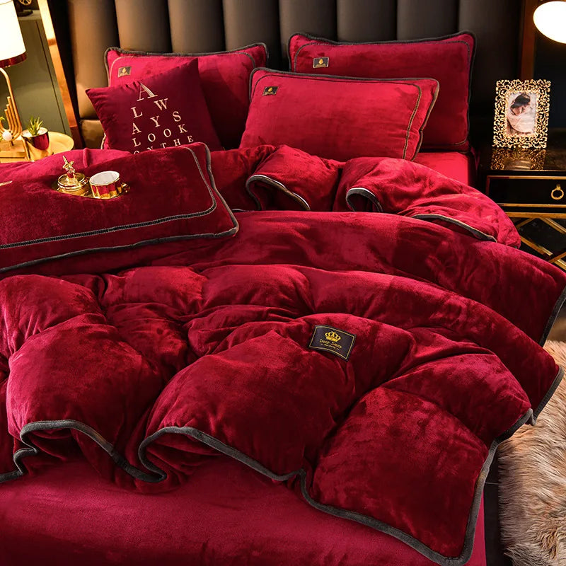 Fleece Bedding Set Winter