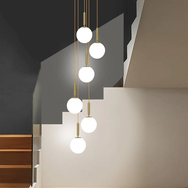 LED Chandelier Glass Dining Room