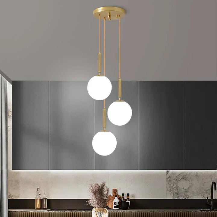 LED Chandelier Glass Dining Room