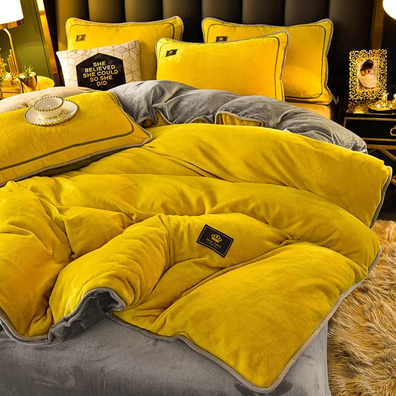 Fleece Bedding Set Winter