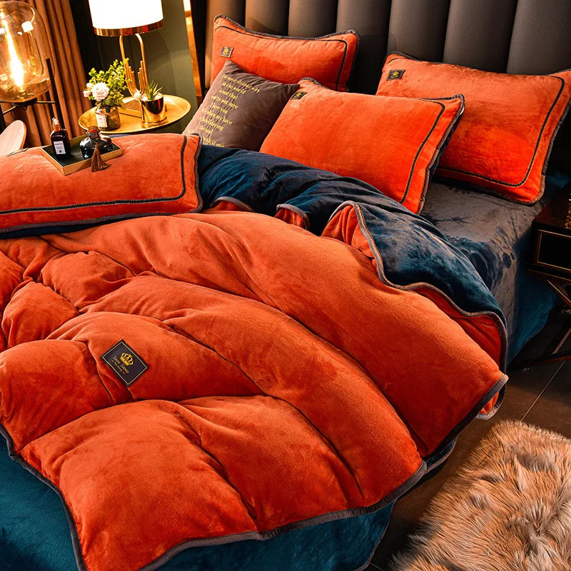 Fleece Bedding Set Winter