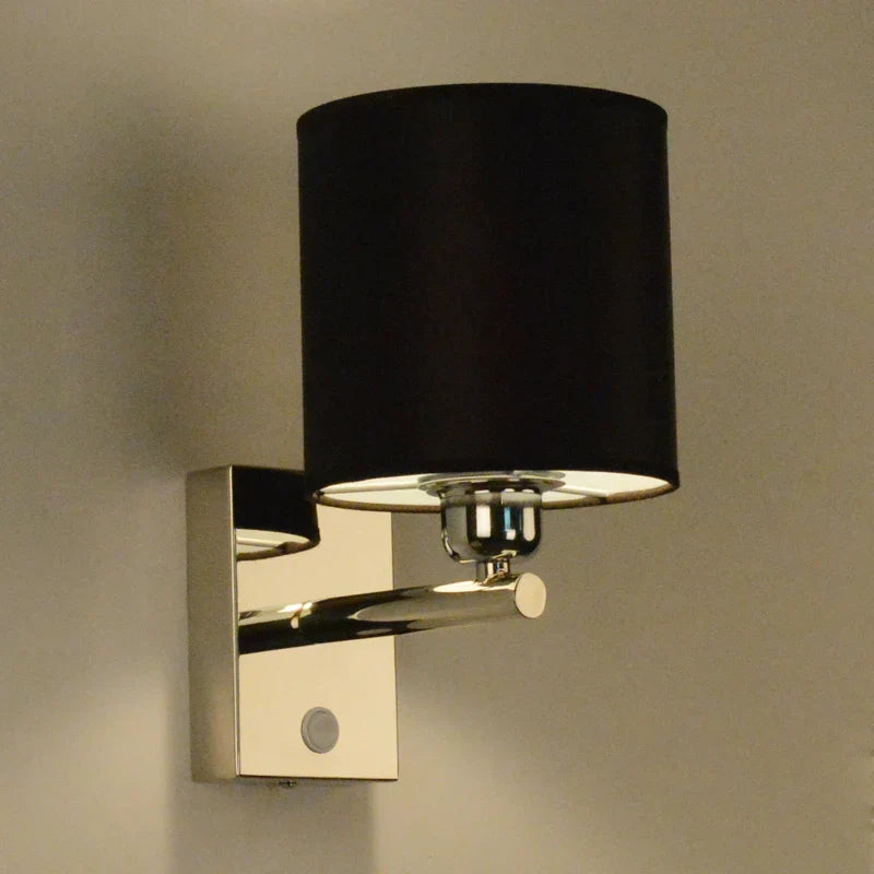Modern Brief Wall Lamp with Fabric Lampshade - Stylish LED Wall Sconces for Bedroom, Bedside, and Home Decor