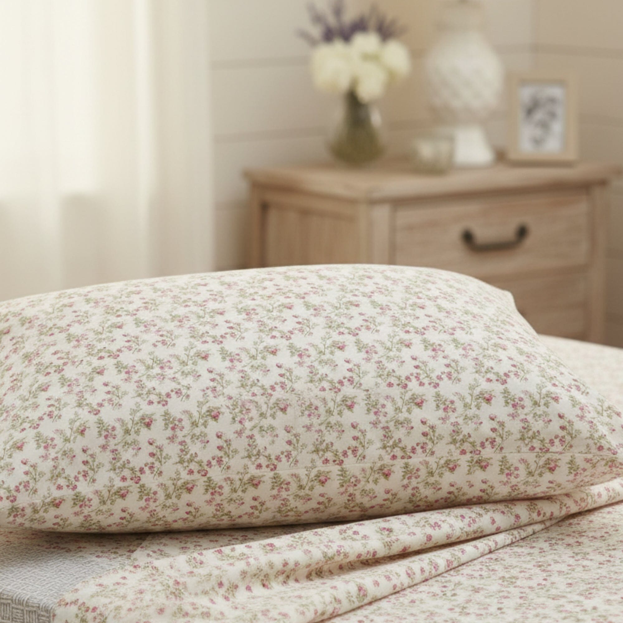 Romantic Coquette Cotton Floral Sheet Set Deep Pocket Bedding
