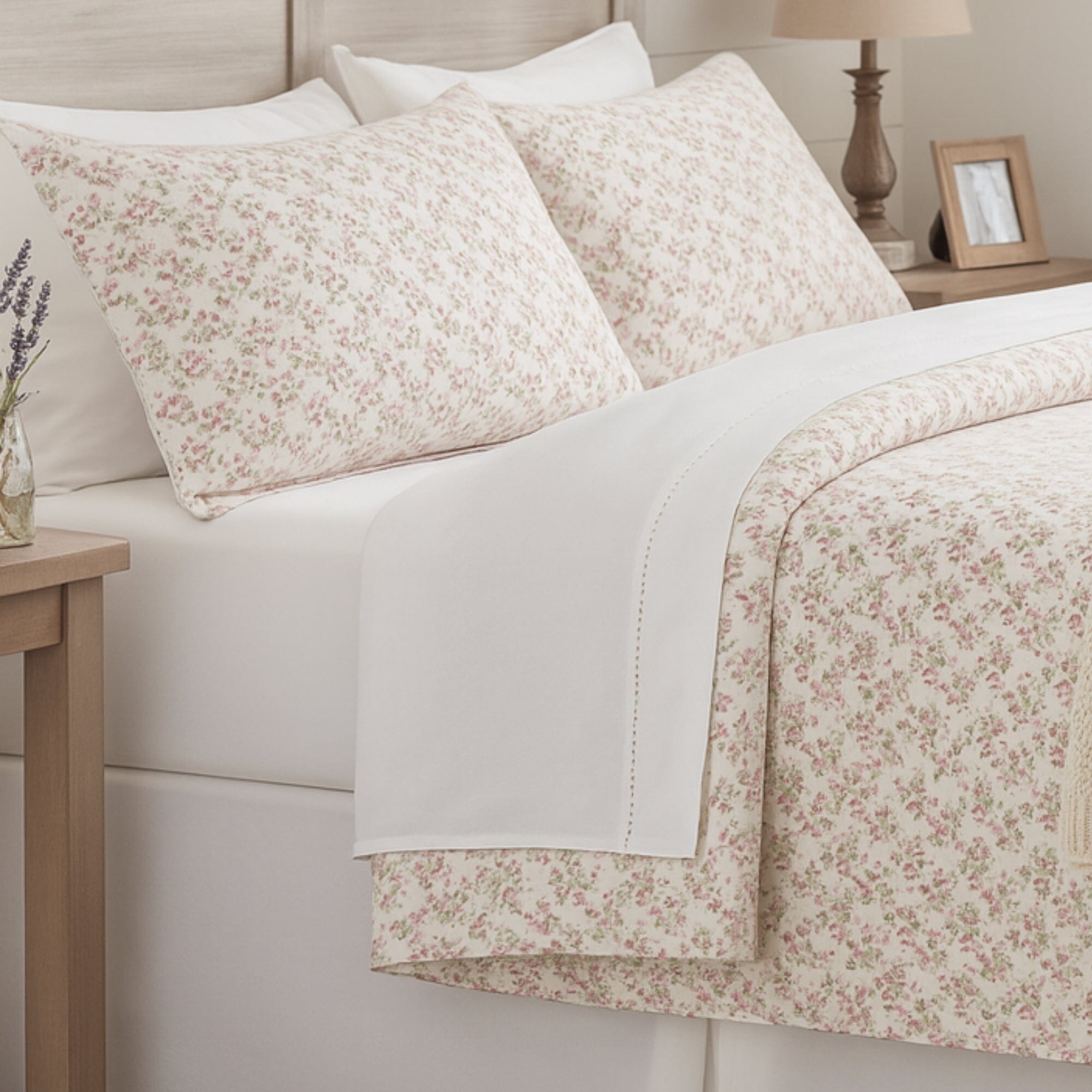 Romantic Coquette Cotton Floral Sheet Set Deep Pocket Bedding