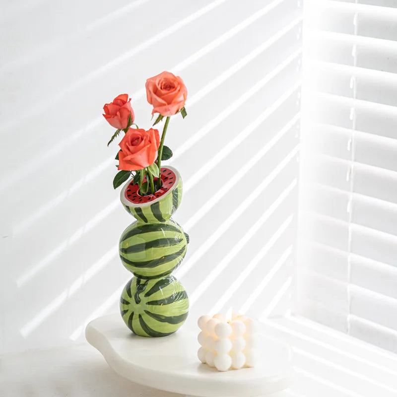 Ceramic Fruit Vase for Home and Office