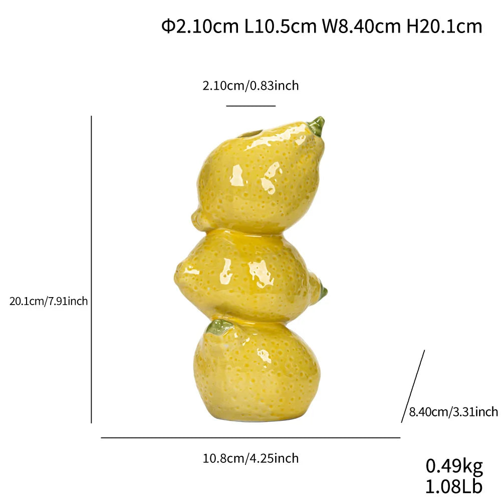 Ceramic Fruit Vase for Home and Office