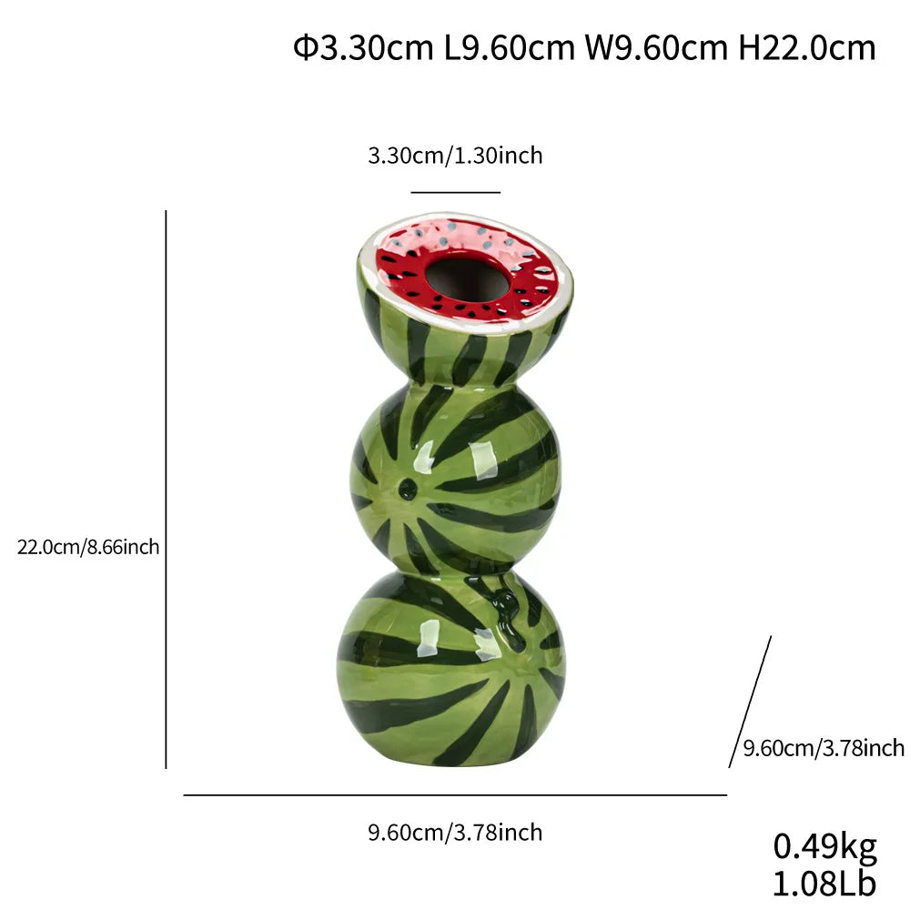 Ceramic Fruit Vase for Home and Office