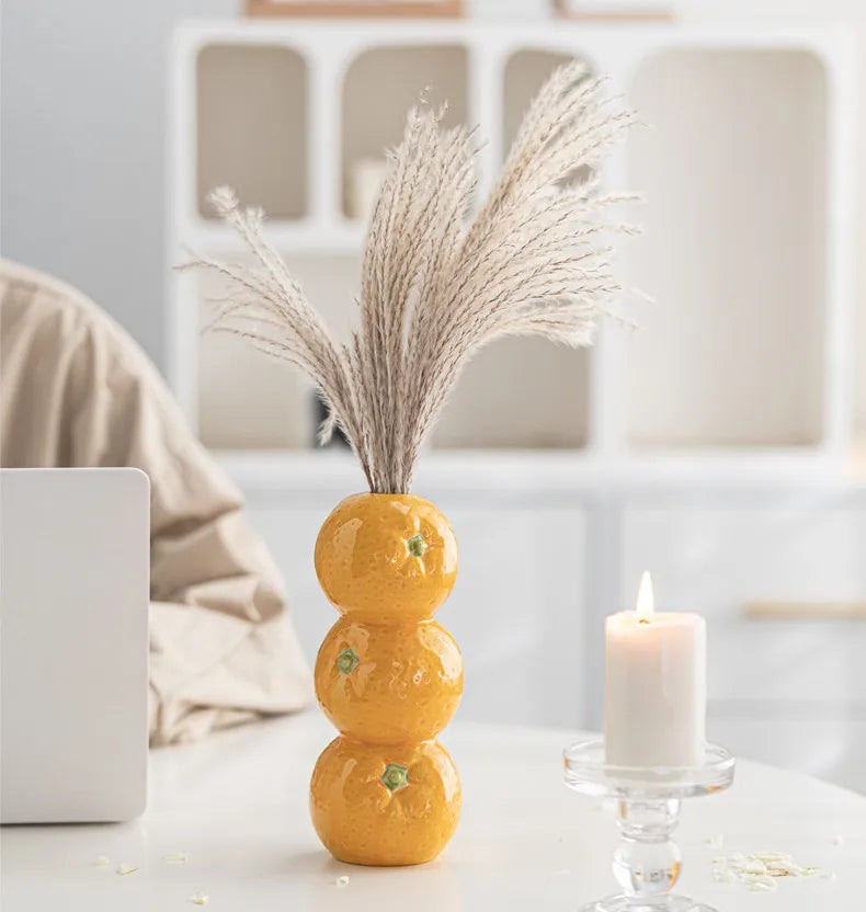 Ceramic Fruit Vase for Home and Office