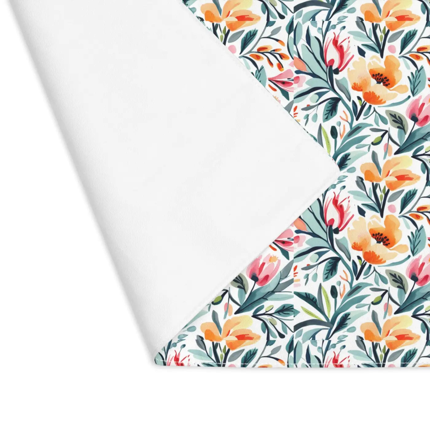 Vibrant Floral Pattern Placemat - Cotton Table Decor - Dipaliz