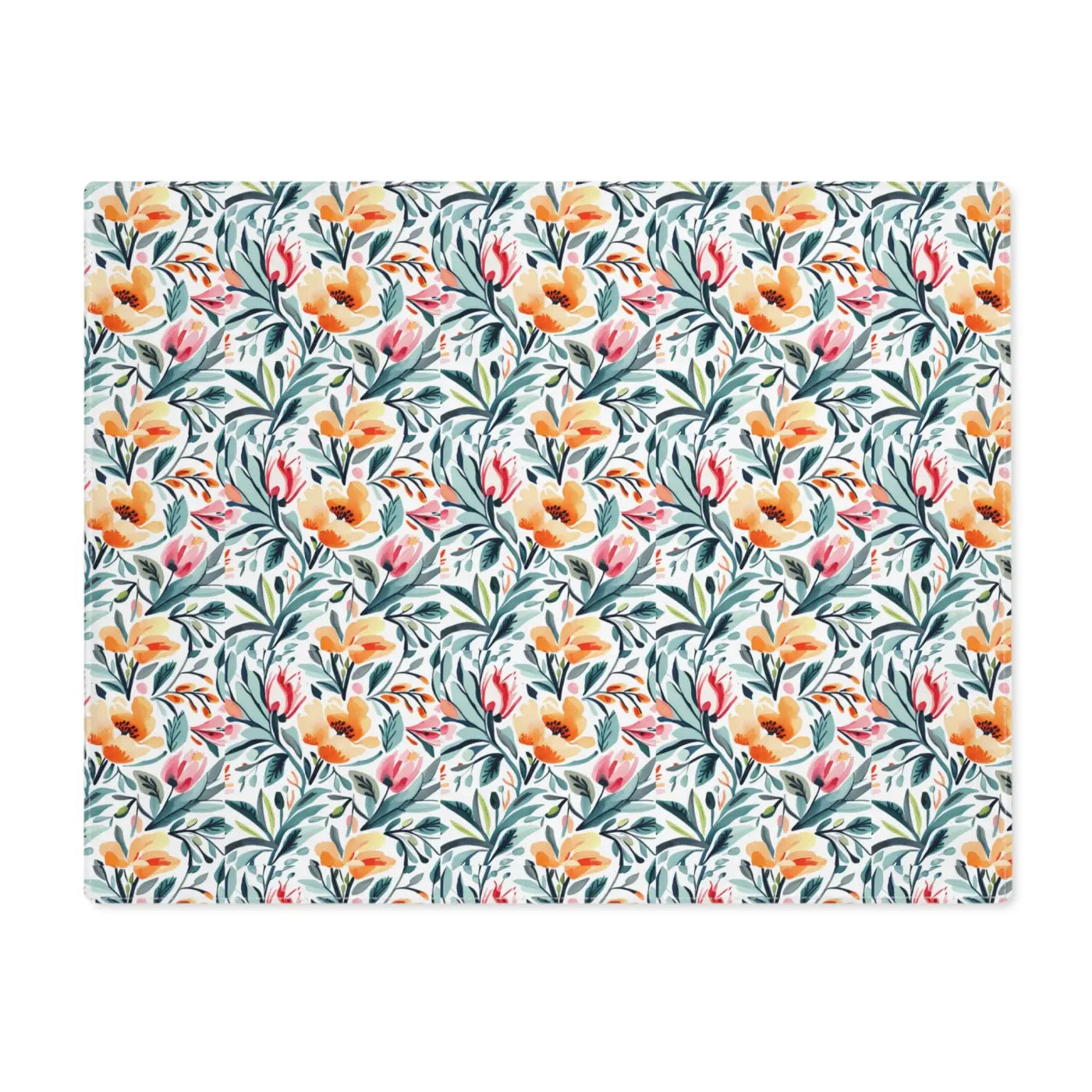 Vibrant Floral Pattern Placemat - Cotton Table Decor - Dipaliz