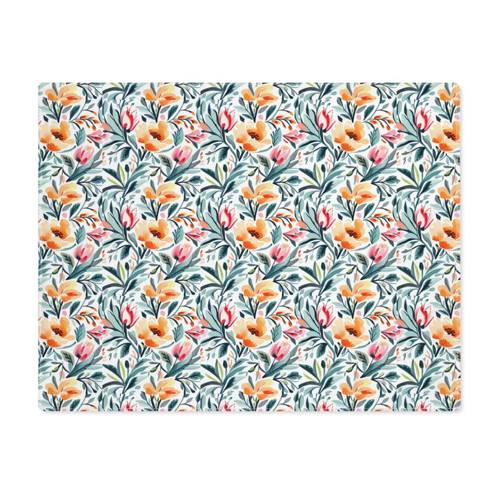 Vibrant Floral Pattern Placemat - Cotton Table Decor - Dipaliz