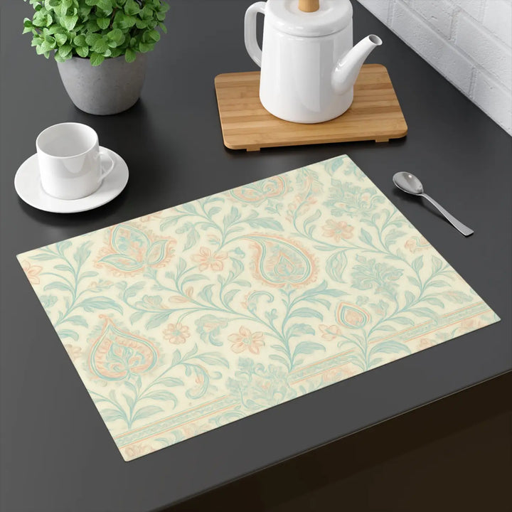Premium Floral Table Placemat - Cotton Twill - Dipaliz