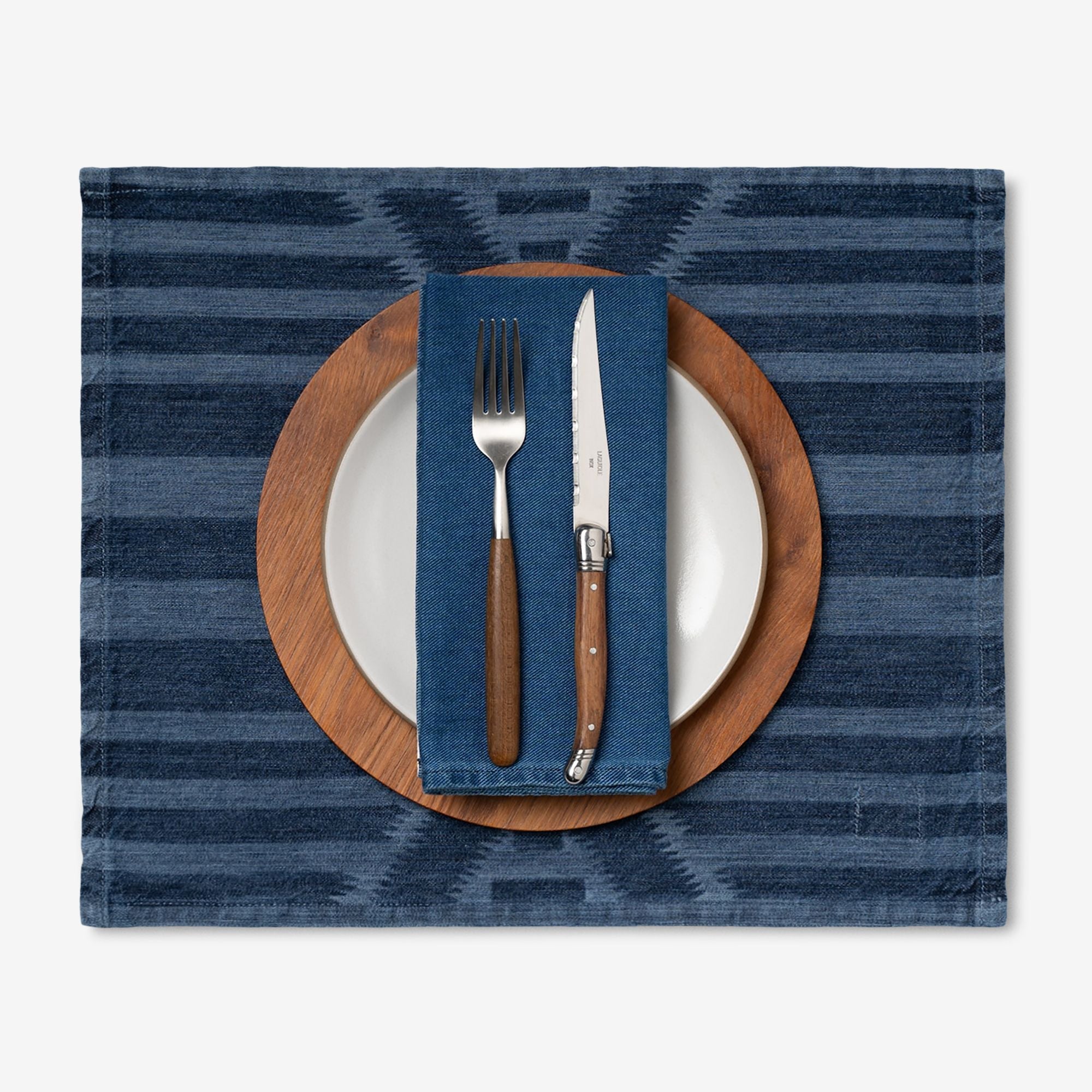 PLACEMAT - LASER PRINTED DENIM