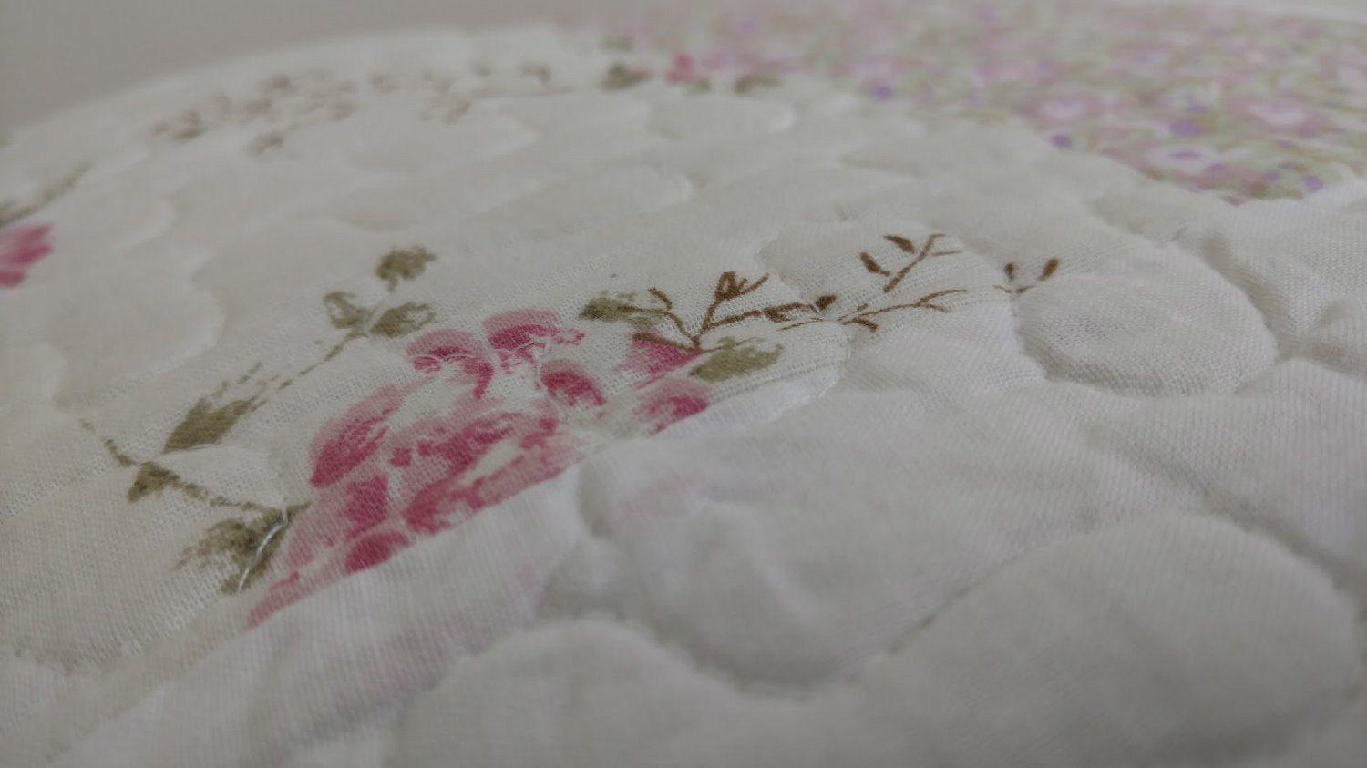 Bedding Cottage Floral Patchwork Quilted Coverlet Bedspread Set